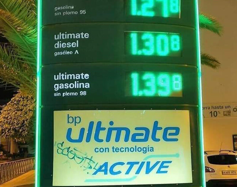 Il costo del carburante a Fuerteventura durante la guerra in Ucraina
