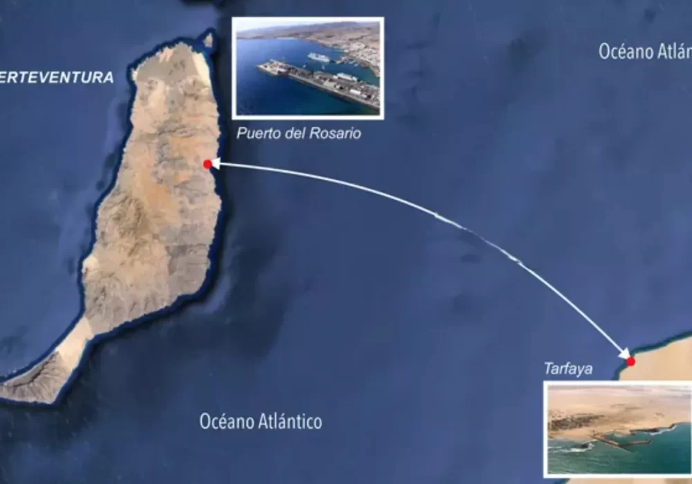La linea Puerto del Rosario Tarfaya in arrivo